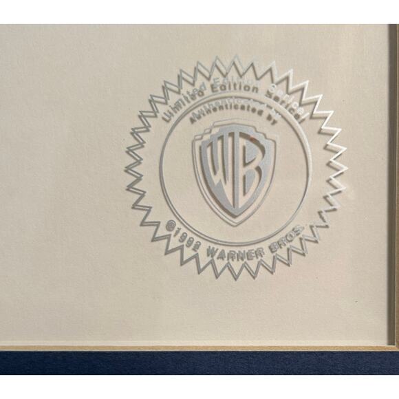 Warner Brothers Animation Art 1992 Sericel LTD Ed Anchors Away Tweety Mounted - Picture 3 of 8